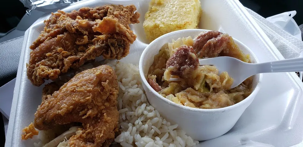 Dirty Rice with Fried Chicken